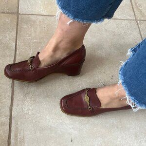 DAVIDS Vintage Wedge Loafer Size 9 Like New